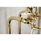 Kingston Brass CCK246K2 Freestanding Clawfoot Tub Faucet Package with Supply Line, Polished Brass CCK246K2 - alternate 6